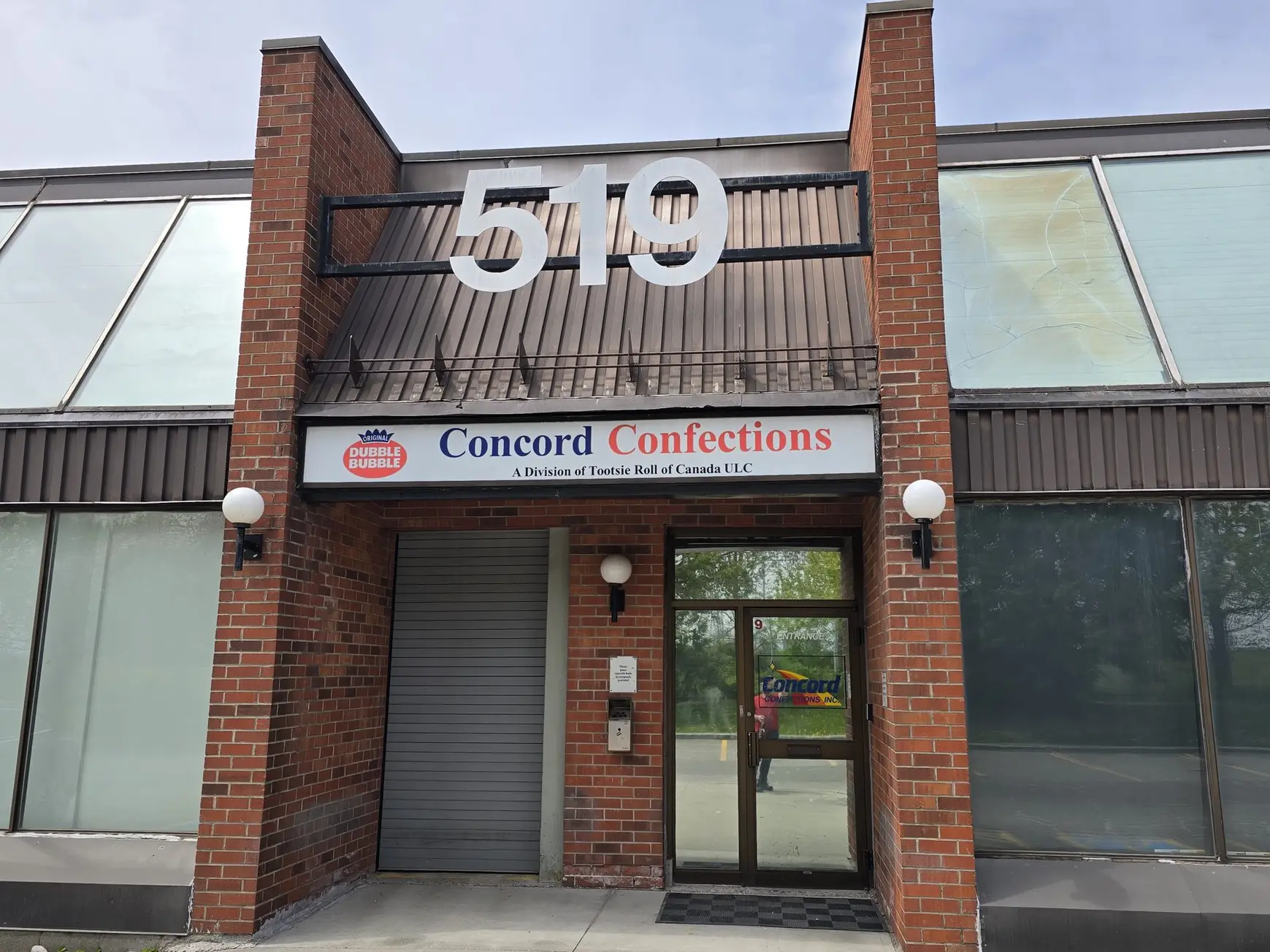 Concord Confections plant entrance