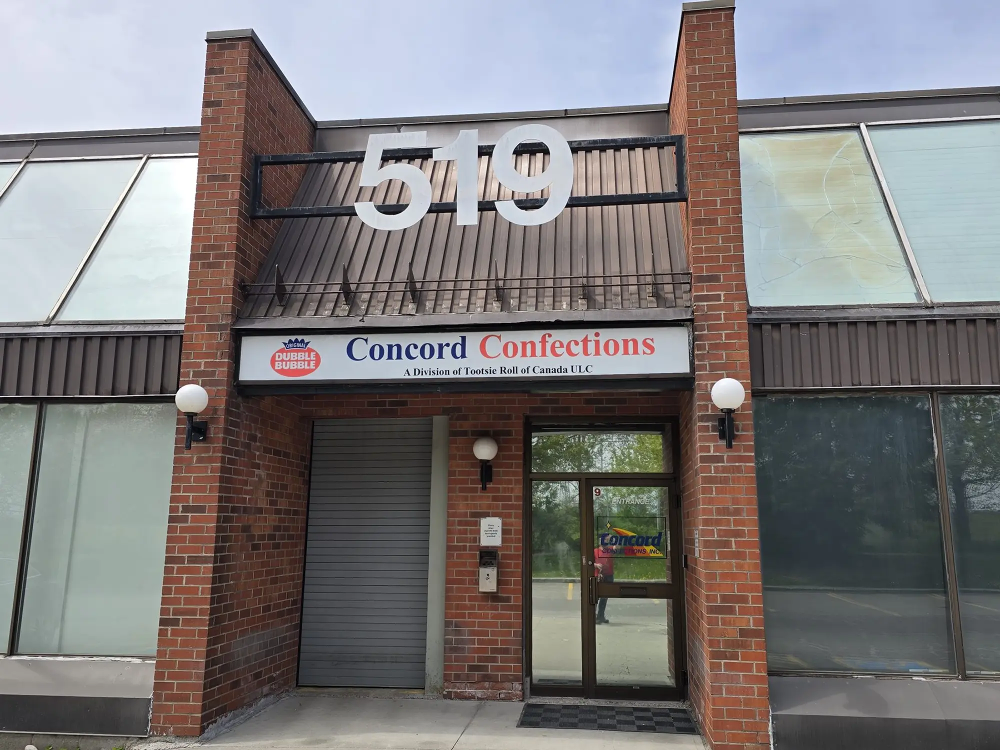 Concord Confections plant entrance