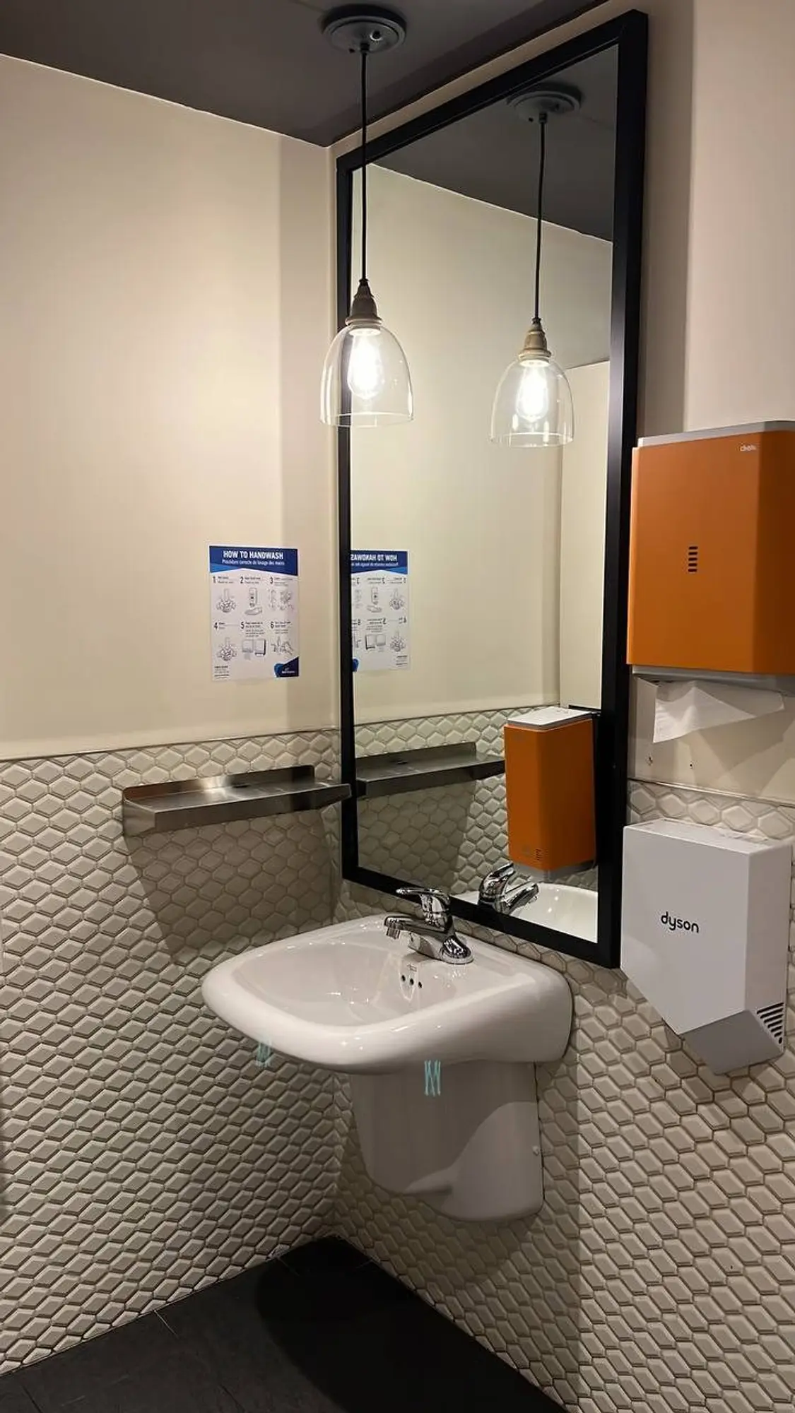 Finished washroom