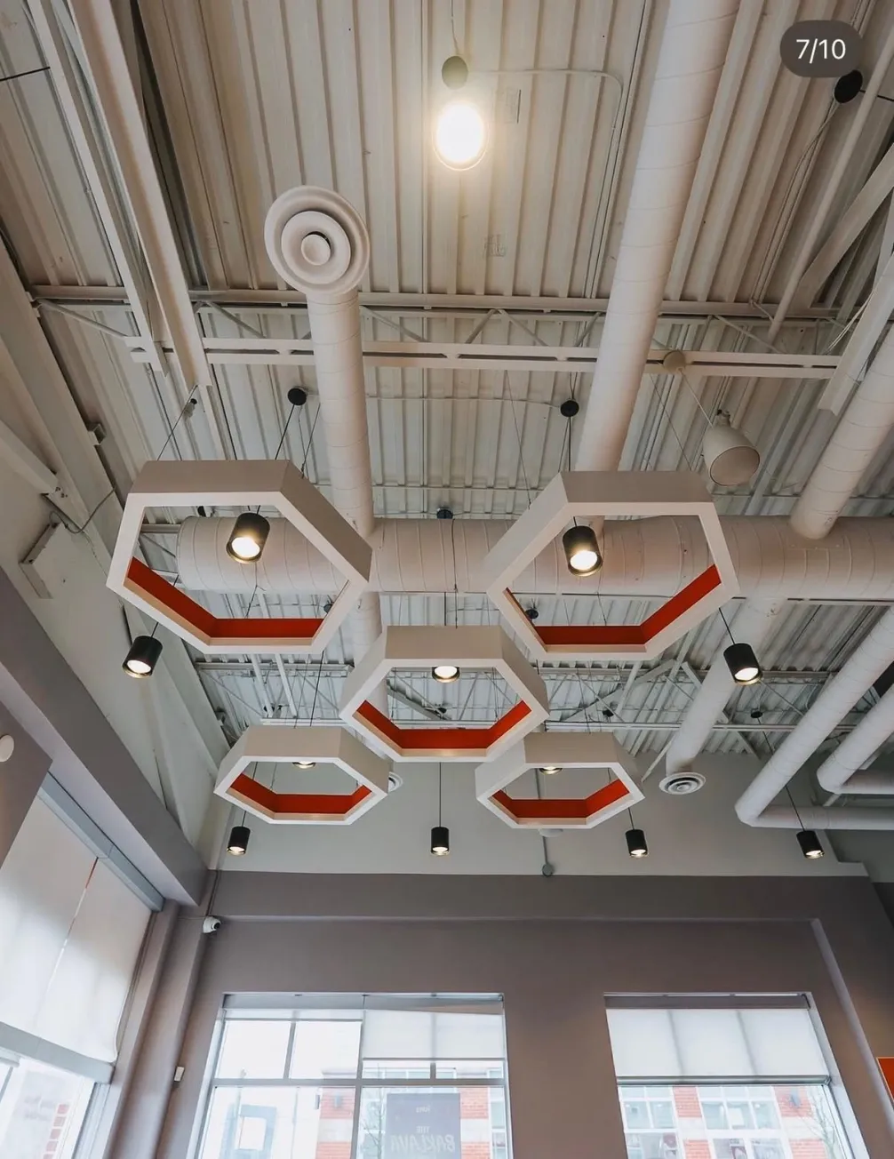 Hexagon feature lights