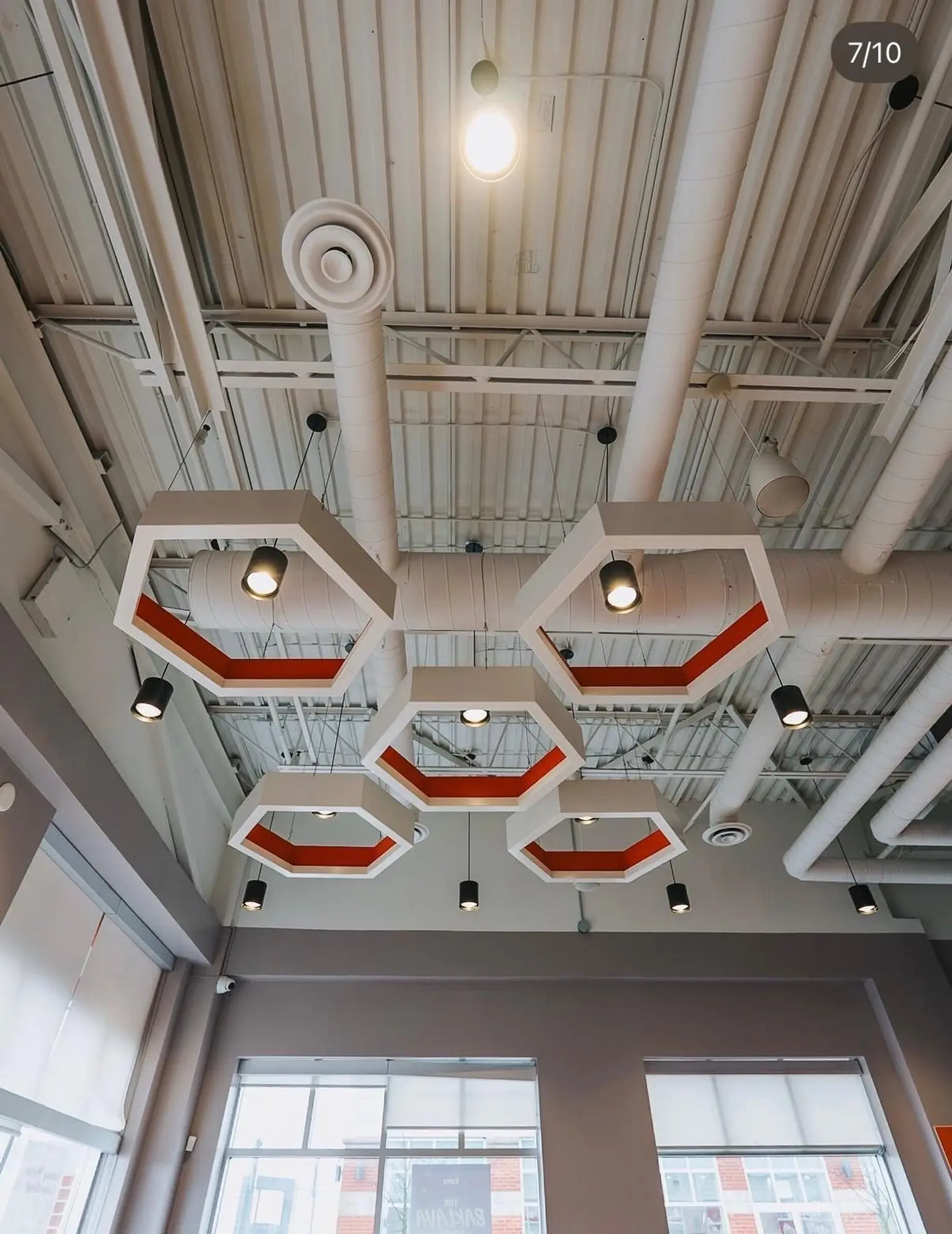 Hexagon feature lights